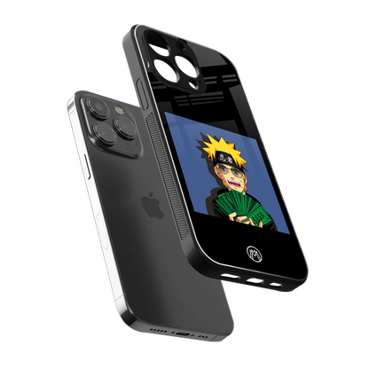 naruto hypebeast back phone cover | glass case for iphone 15 pro