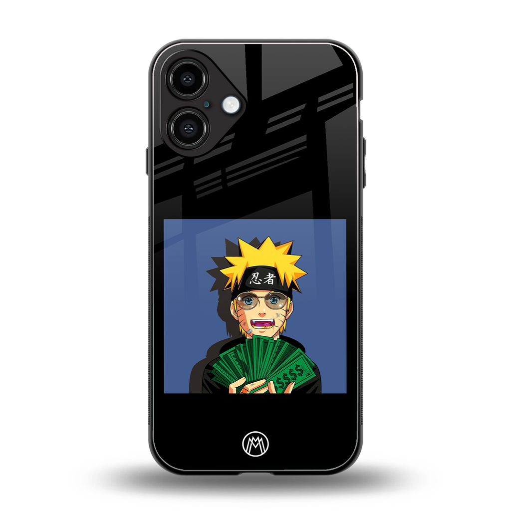 naruto hypebeast back phone cover | glass case for iphone 16 plus