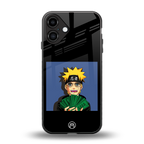 naruto hypebeast back phone cover | glass case for iphone 16 plus