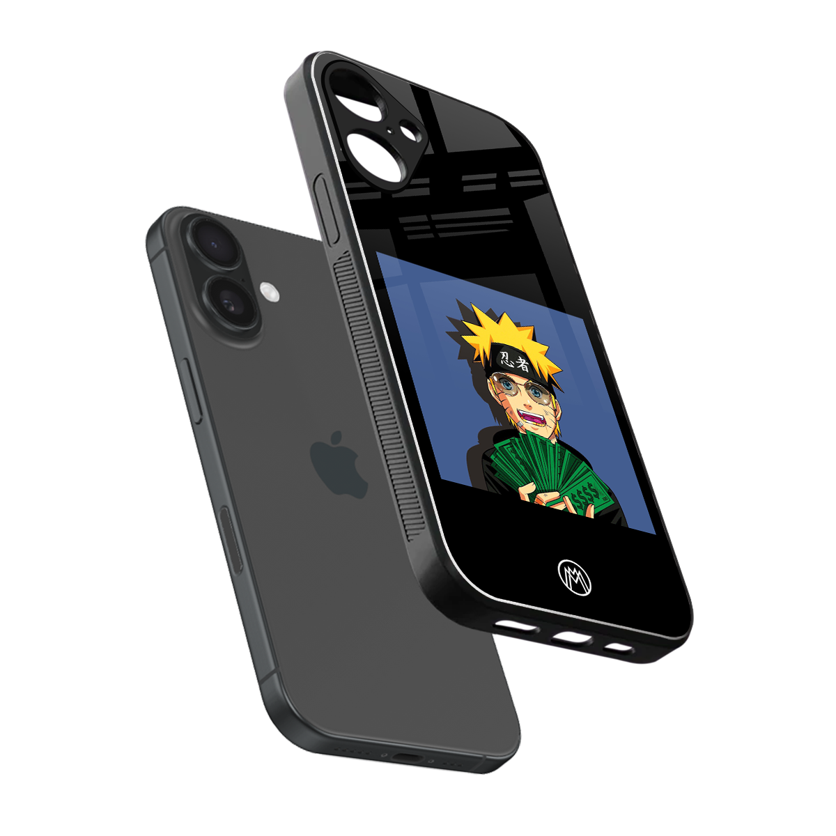 naruto hypebeast back phone cover | glass case for iphone 16 plus