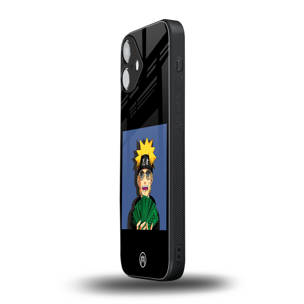 naruto hypebeast back phone cover | glass case for iphone 16 plus