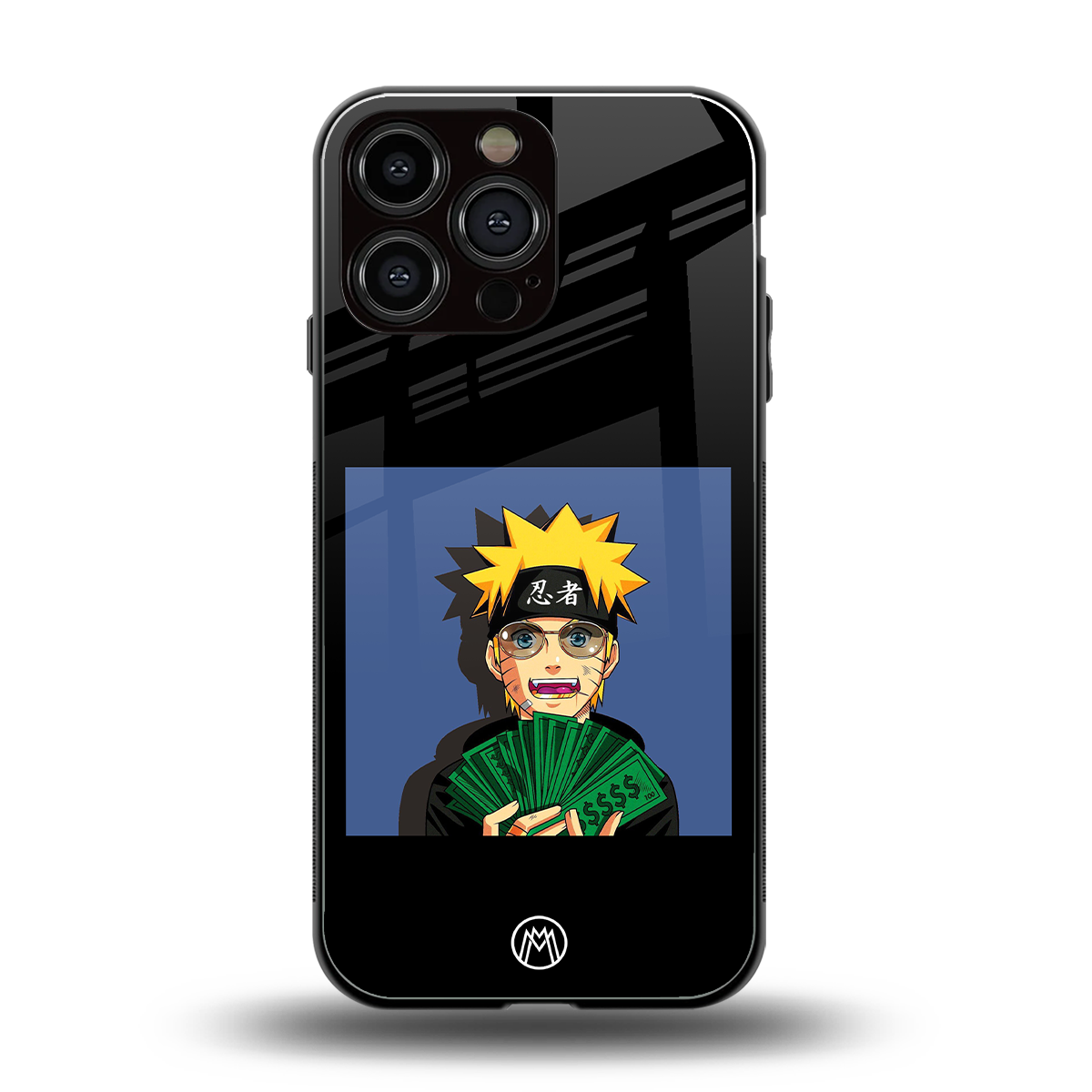 naruto hypebeast back phone cover | glass case for iphone 16 pro max