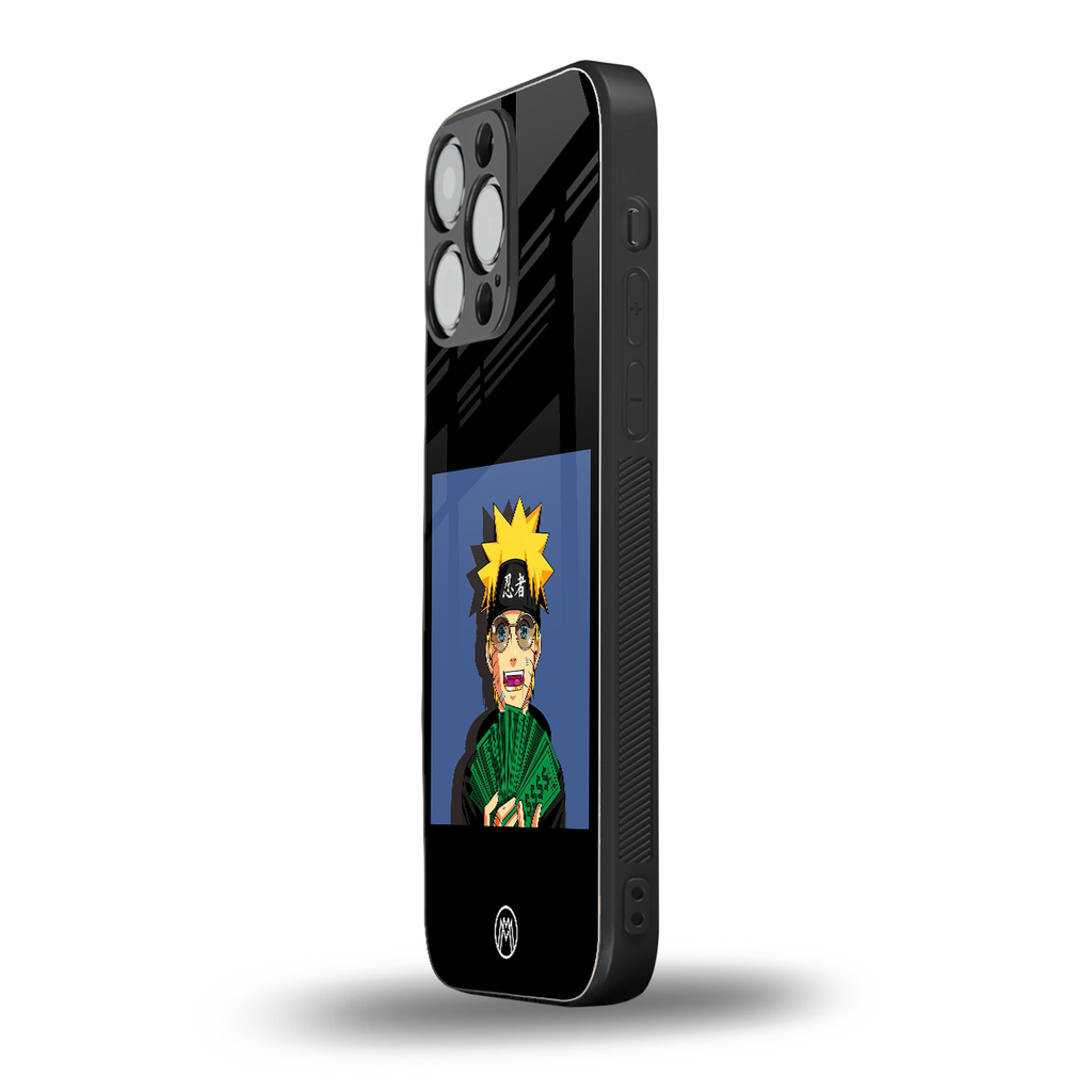 naruto hypebeast back phone cover | glass case for iphone 16 pro max