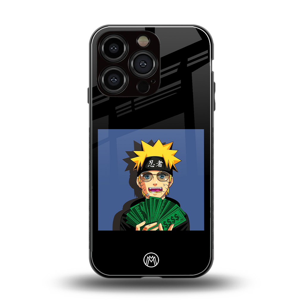 naruto hypebeast back phone cover | glass case for iphone 16 pro