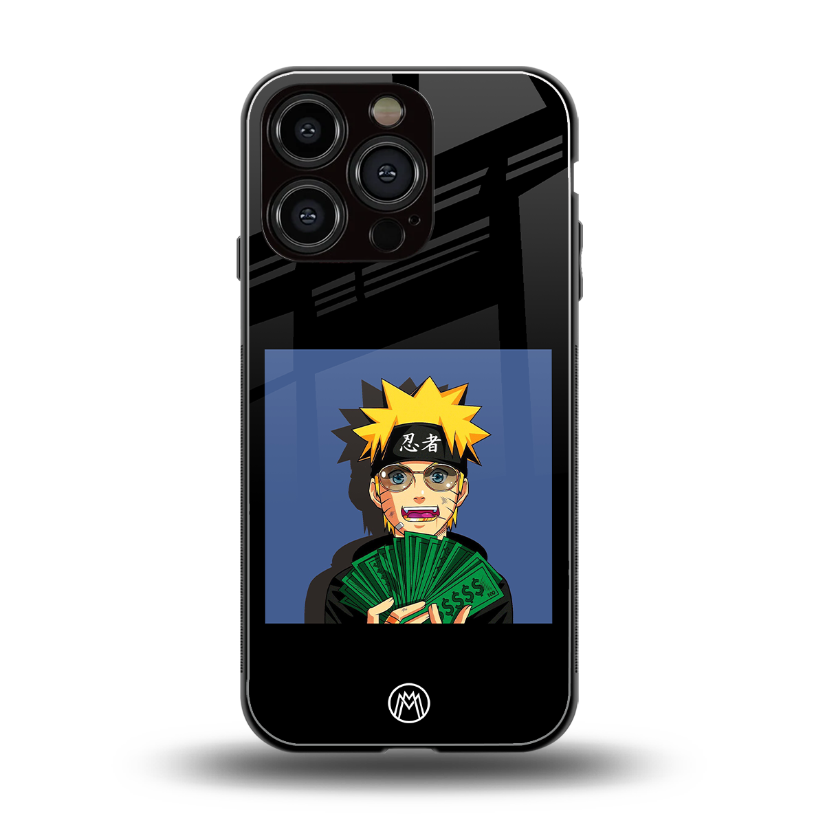 naruto hypebeast back phone cover | glass case for iphone 16 pro