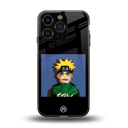 naruto hypebeast back phone cover | glass case for iphone 16 pro