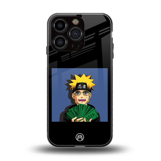 naruto hypebeast back phone cover | glass case for iphone 16 pro