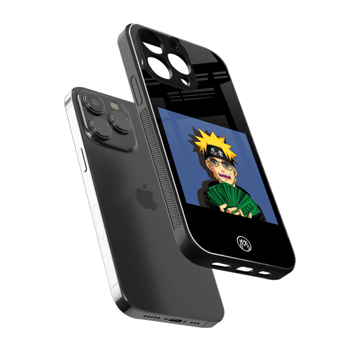 naruto hypebeast back phone cover | glass case for iphone 16 pro