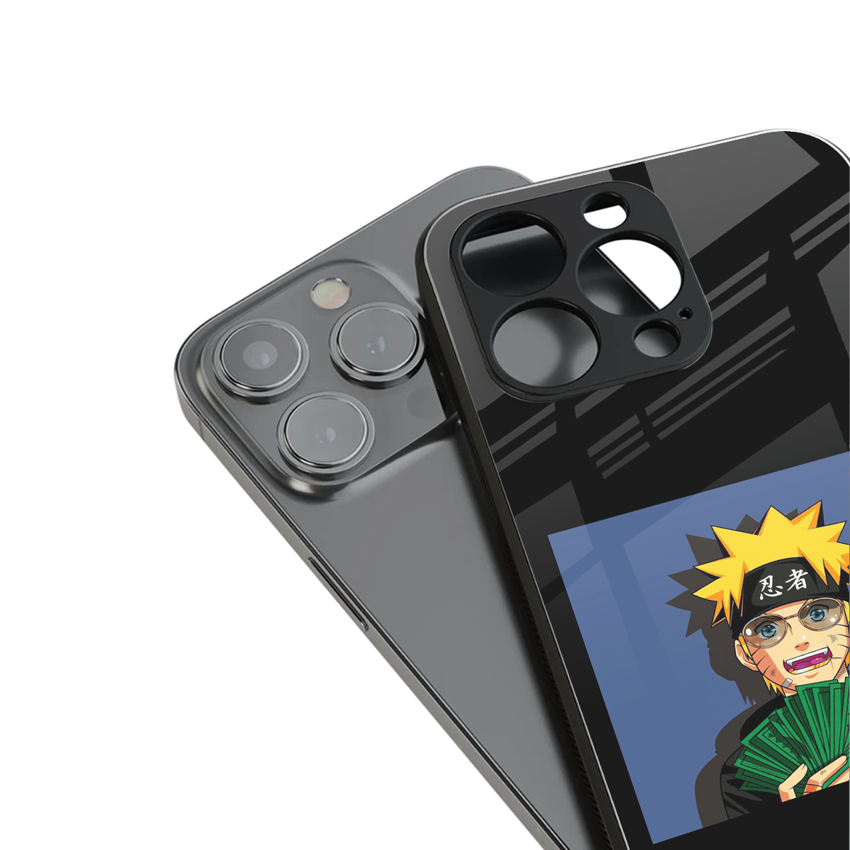 naruto hypebeast back phone cover | glass case for iphone 14 plus