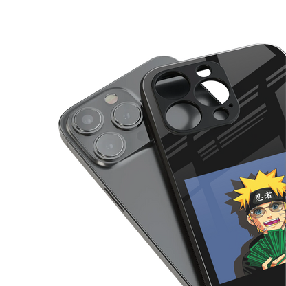 naruto hypebeast back phone cover | glass case for iphone 16 pro max