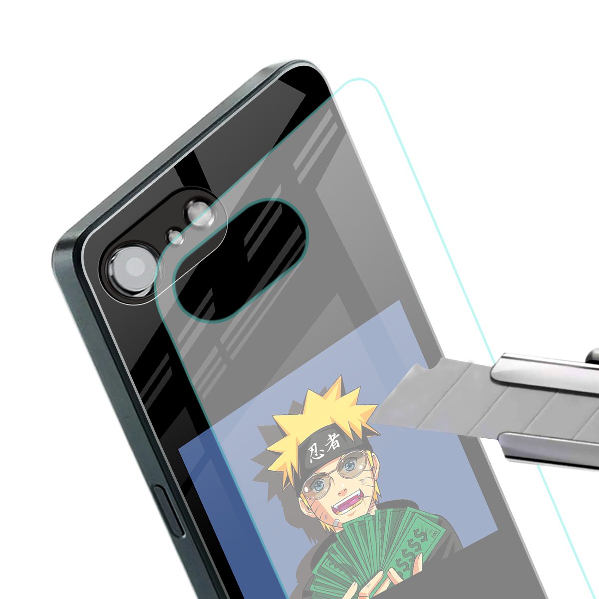 naruto hypebeast back phone cover | glass case for iphone 16e