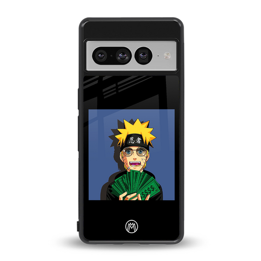 naruto hypebeast back phone cover | glass case for google pixel 7 pro