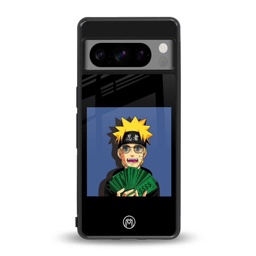 naruto hypebeast back phone cover | glass case for google pixel 8 pro
