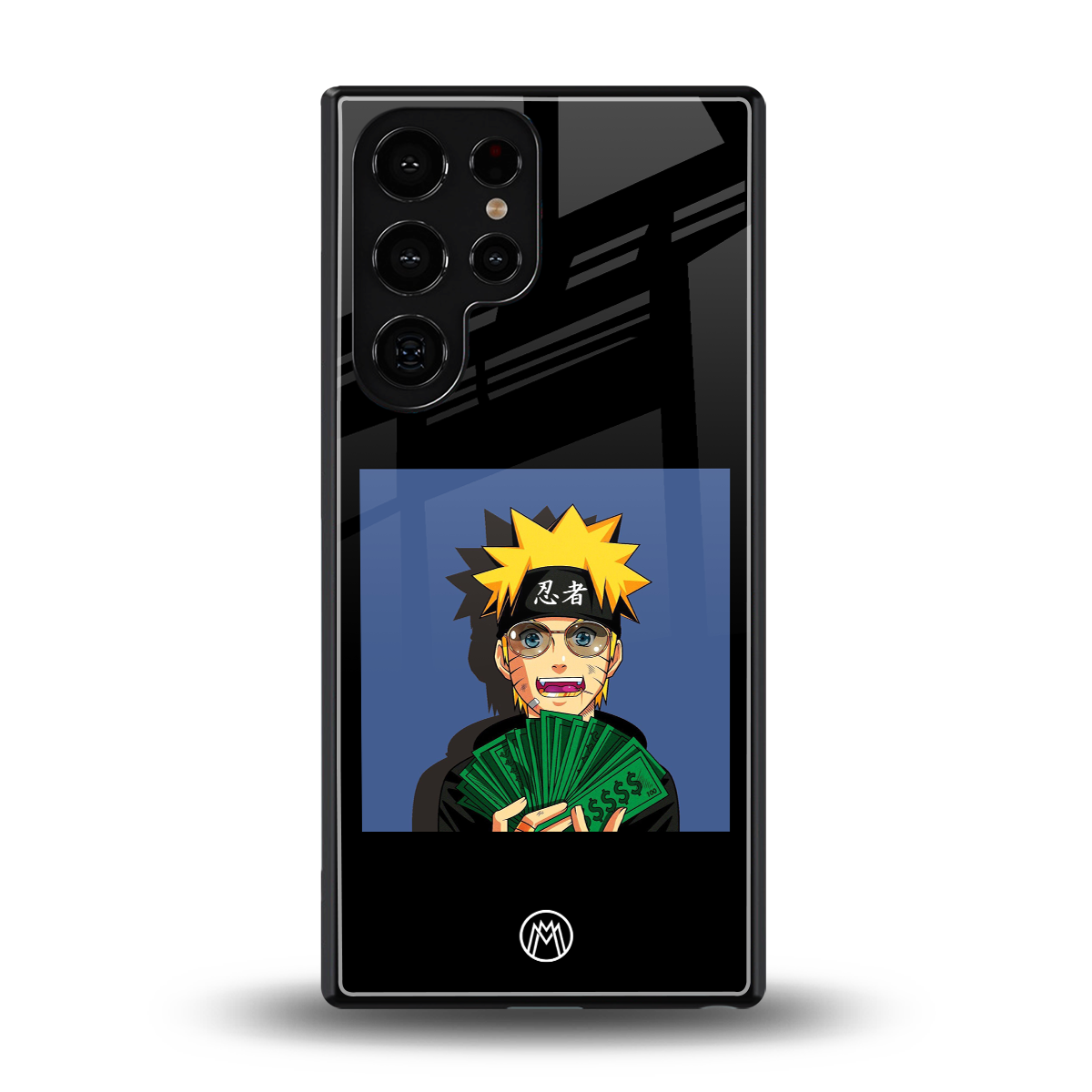 naruto hypebeast back phone cover | glass case for samsung galaxy s25 ultra