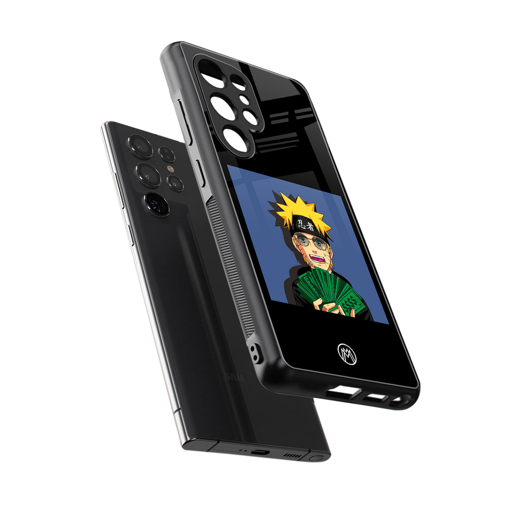 naruto hypebeast back phone cover | glass case for samsung galaxy s25 ultra