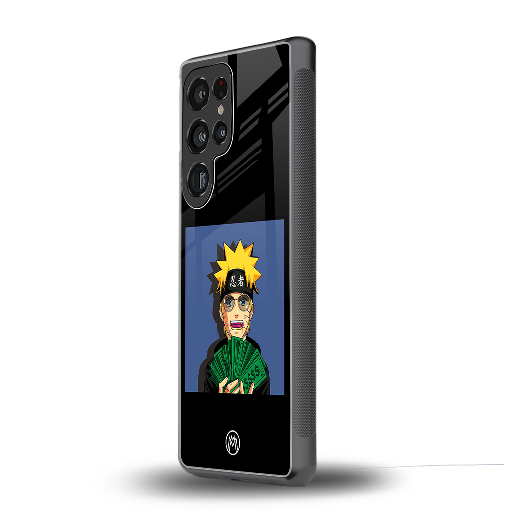 naruto hypebeast back phone cover | glass case for samsung galaxy s25 ultra