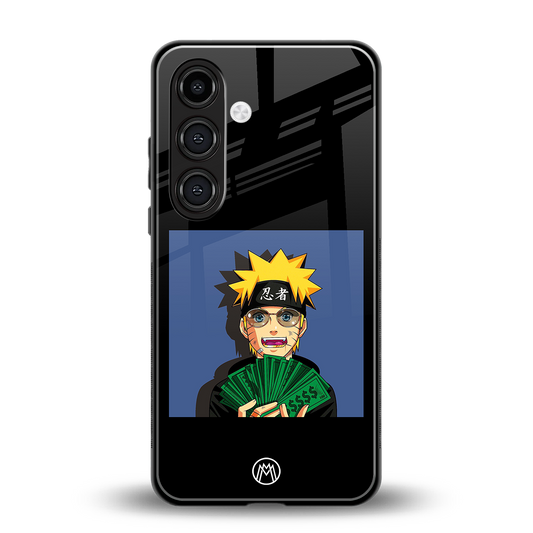 naruto hypebeast back phone cover | glass case for samsung galaxy s24 plus