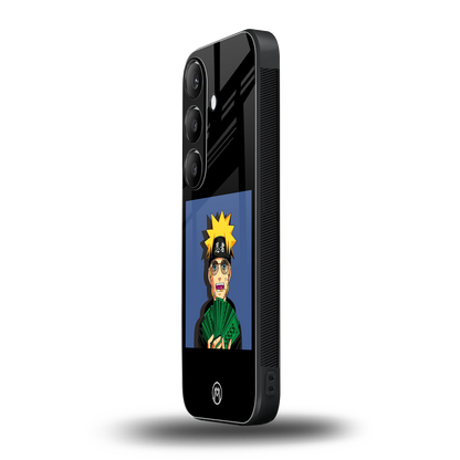 naruto hypebeast back phone cover | glass case for samsung galaxy s24 plus