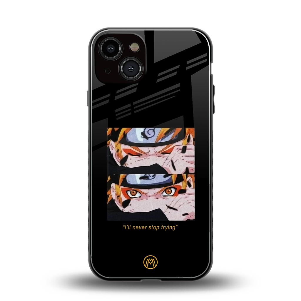 naruto motivation anime back phone cover | glass case for iphone 13