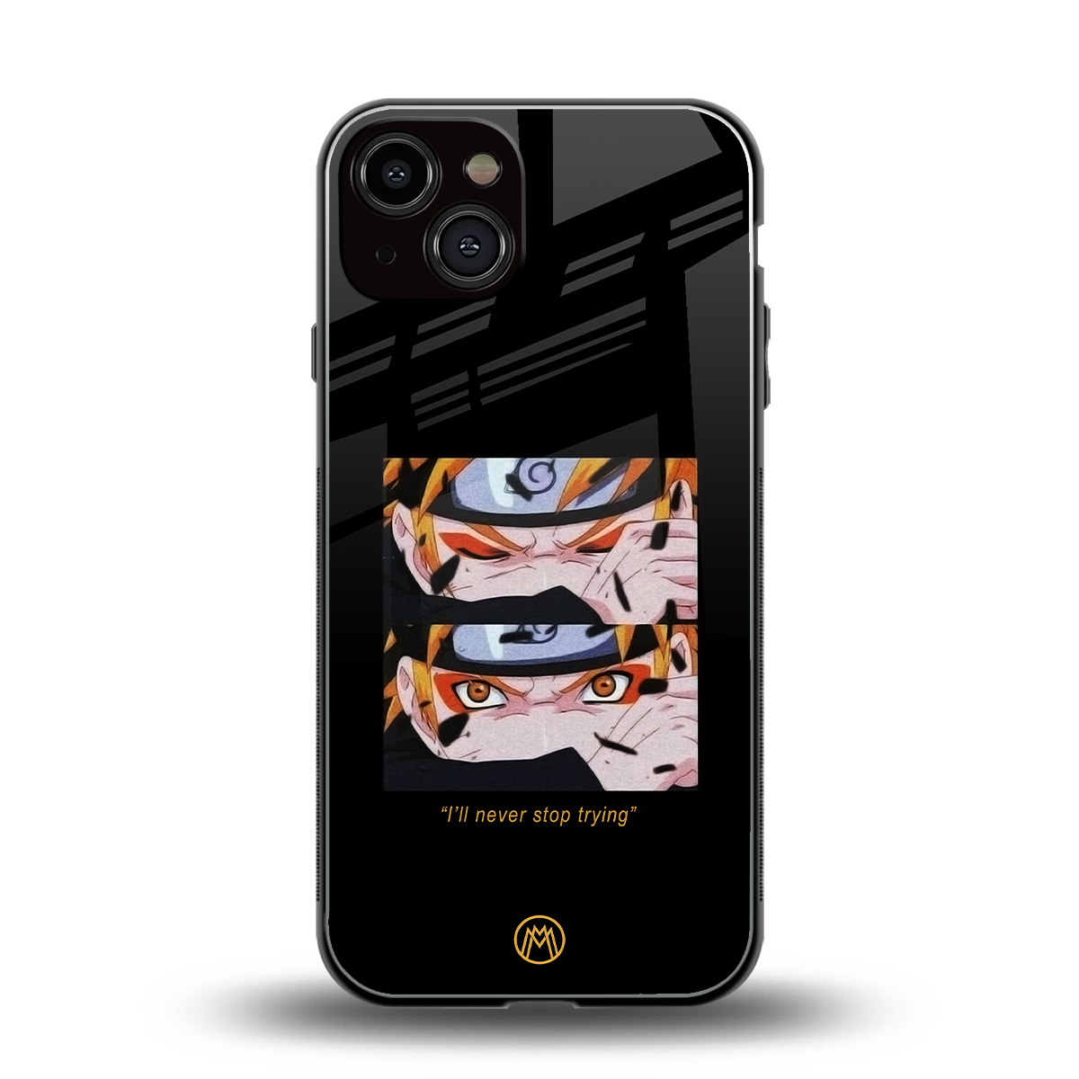 naruto motivation anime back phone cover | glass case for iphone 13