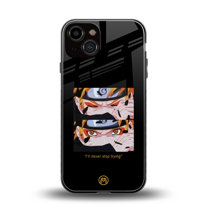 naruto motivation anime back phone cover | glass case for iphone 13