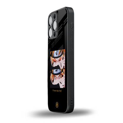 naruto motivation anime back phone cover | glass case for iphone 14 pro max