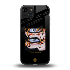 naruto motivation anime back phone cover | glass case for iphone 15