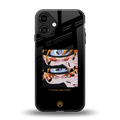 naruto motivation anime back phone cover | glass case for iphone 16 plus