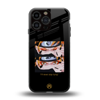 naruto motivation anime back phone cover | glass case for iphone 16 pro max