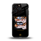 naruto motivation anime back phone cover | glass case for iphone 16 pro