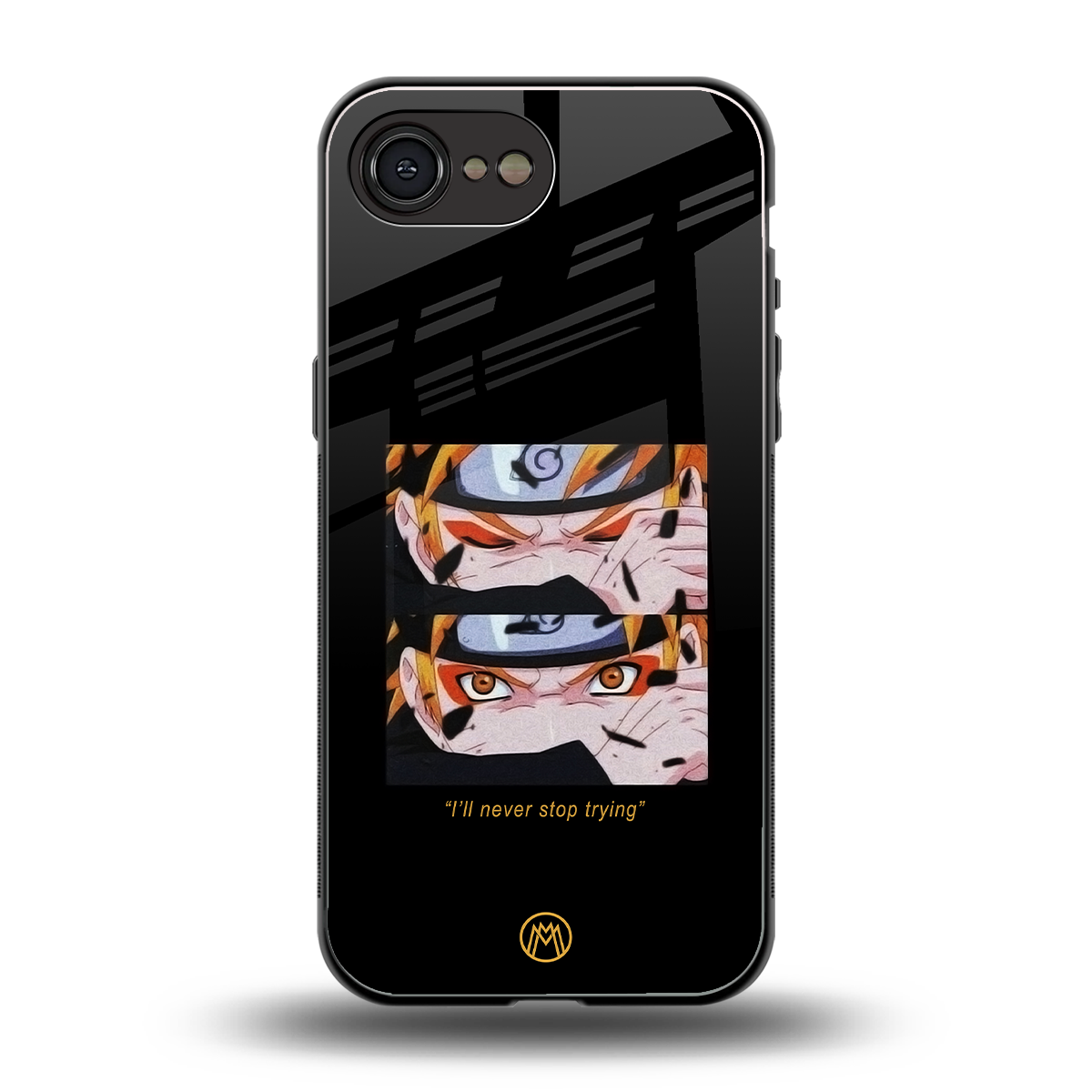 naruto motivation anime back phone cover | glass case for iphone 16e