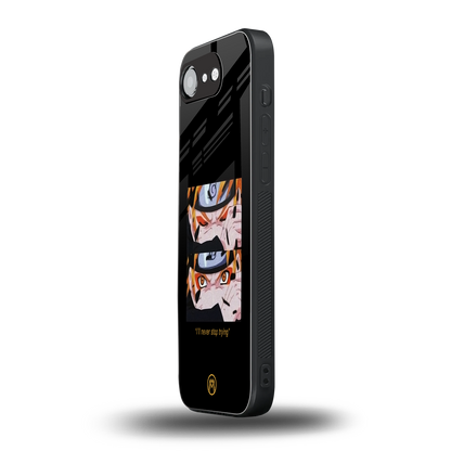 naruto motivation anime back phone cover | glass case for iphone 16e