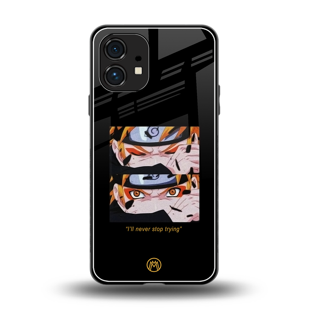 naruto motivation anime back phone cover | glass case for nothing phone 1
