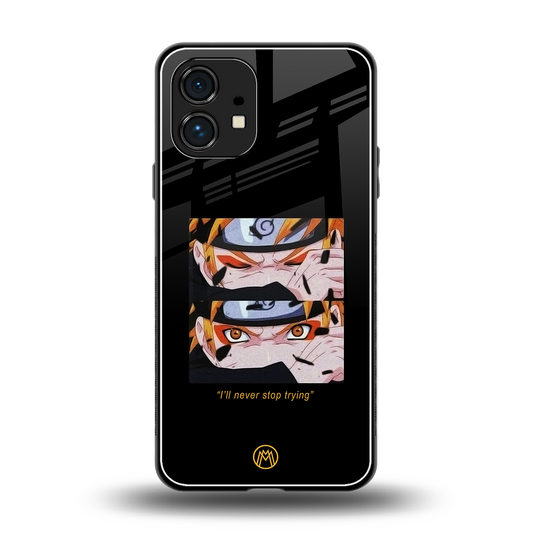naruto motivation anime back phone cover | glass case for nothing phone 1