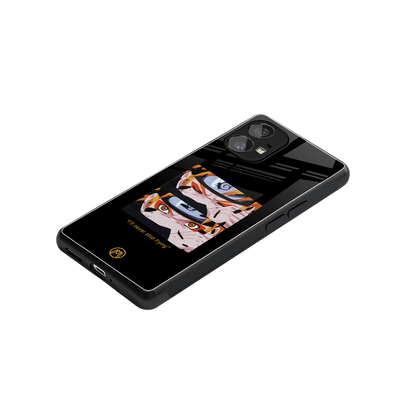 naruto motivation anime back phone cover | glass case for nothing phone 1