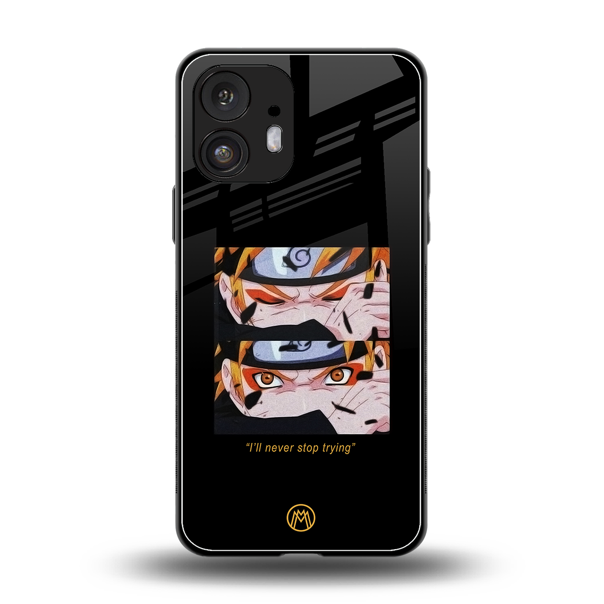 naruto motivation anime back phone cover | glass case for nothing phone 2
