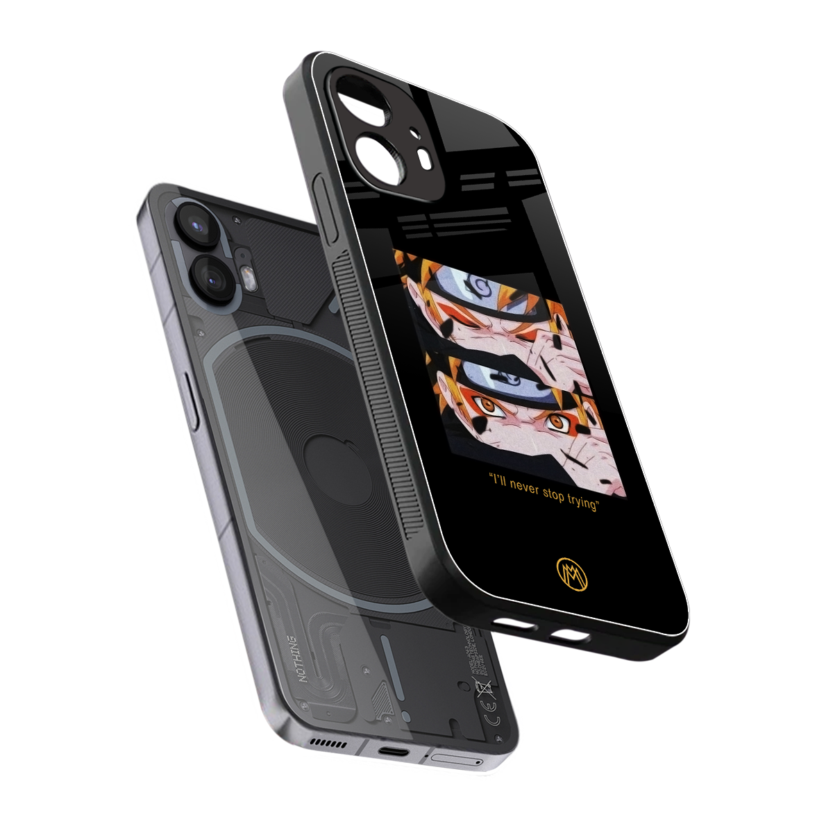 naruto motivation anime back phone cover | glass case for nothing phone 2