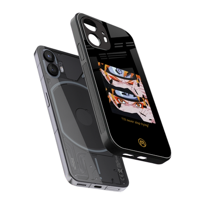 naruto motivation anime back phone cover | glass case for nothing phone 2