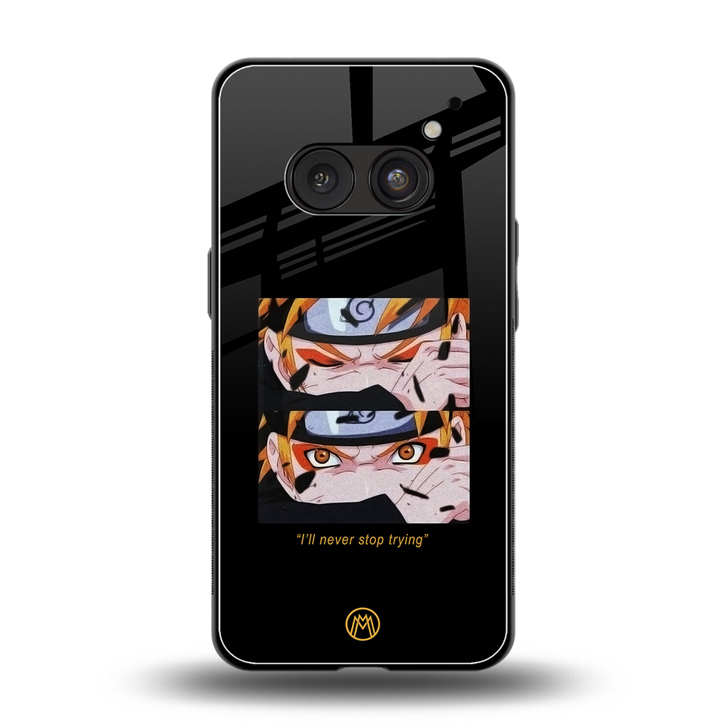 naruto motivation anime back phone cover | glass case for nothing phone 2a