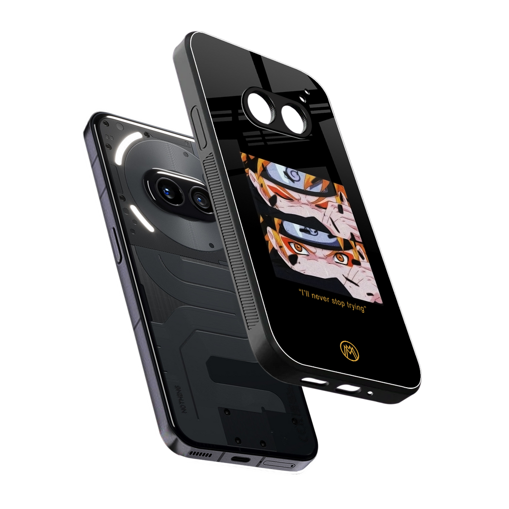 naruto motivation anime back phone cover | glass case for nothing phone 2a