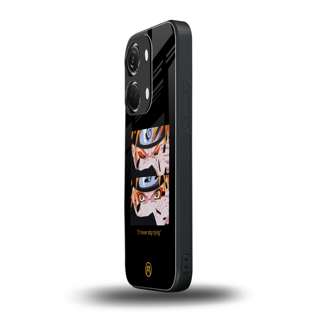 naruto motivation anime back phone cover | glass case for oneplus nord 3