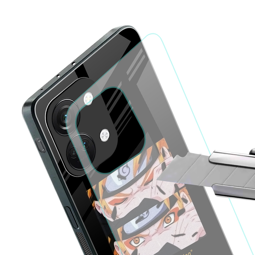 naruto motivation anime back phone cover | glass case for oneplus nord 3