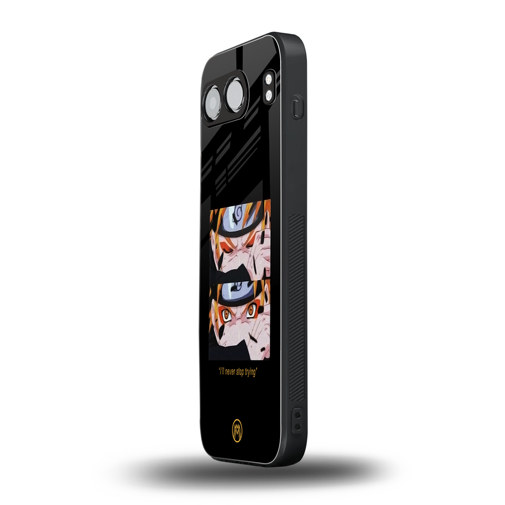 naruto motivation anime back phone cover | glass case for oneplus nord 4