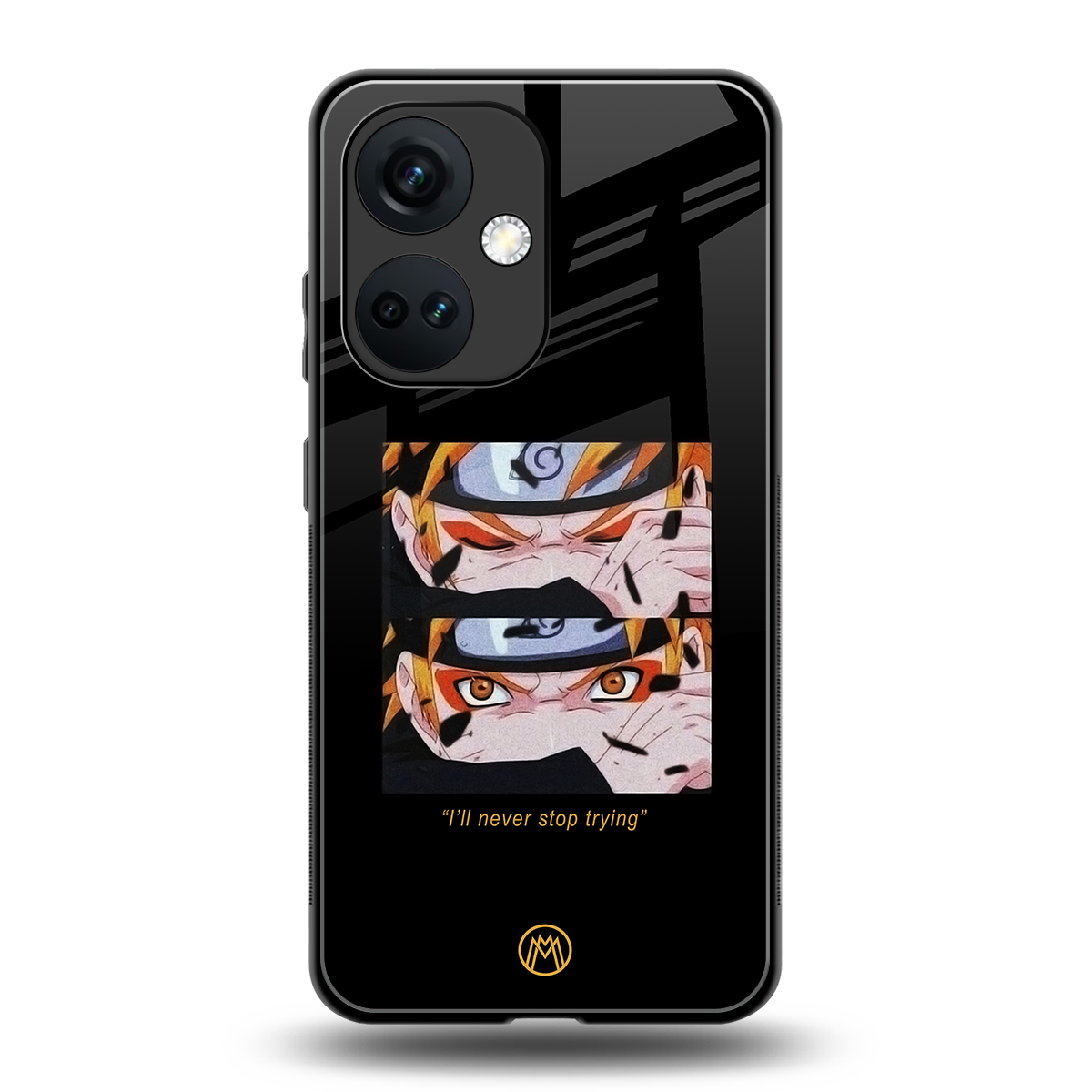 naruto motivation anime back phone cover | glass case for oneplus nord ce 3