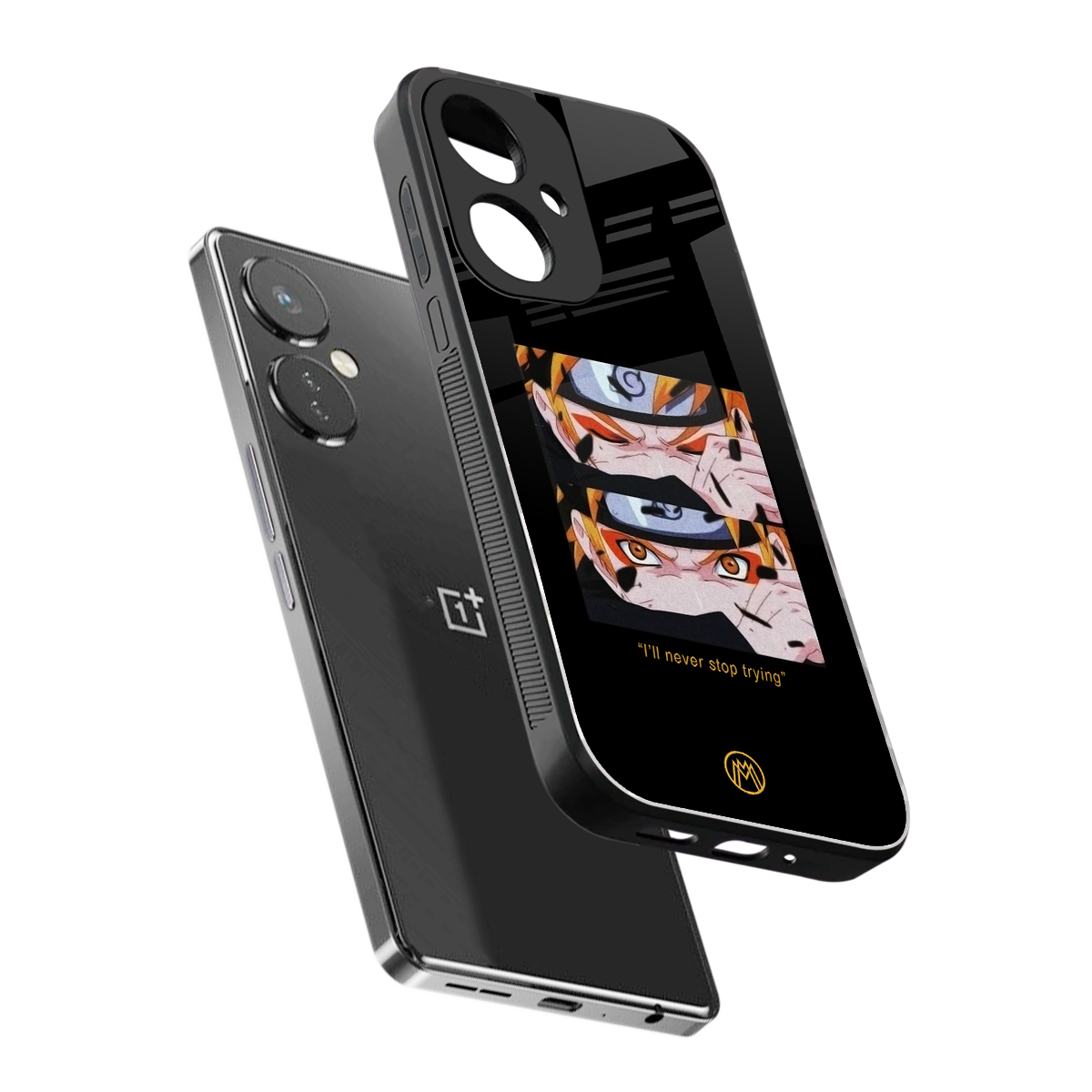 naruto motivation anime back phone cover | glass case for oneplus nord ce 3