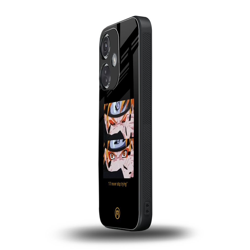 naruto motivation anime back phone cover | glass case for oneplus nord ce 3