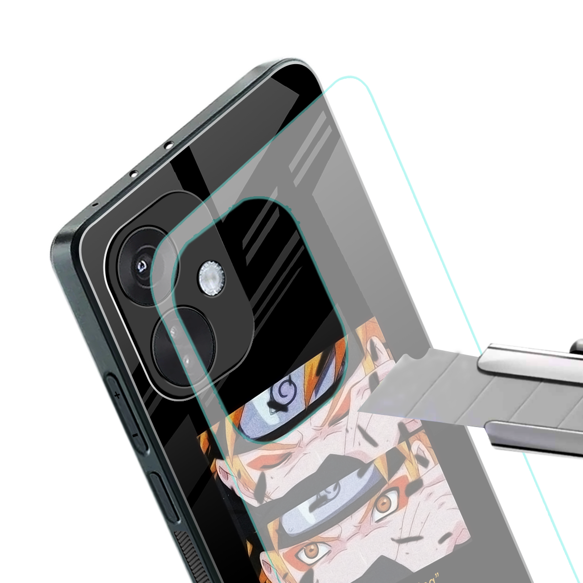 naruto motivation anime back phone cover | glass case for oneplus nord ce 3