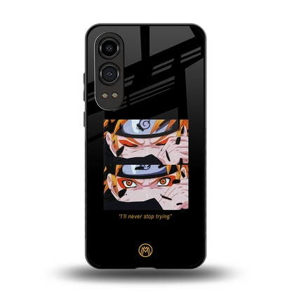 naruto motivation anime back phone cover | glass case for oneplus nord ce 4 lite