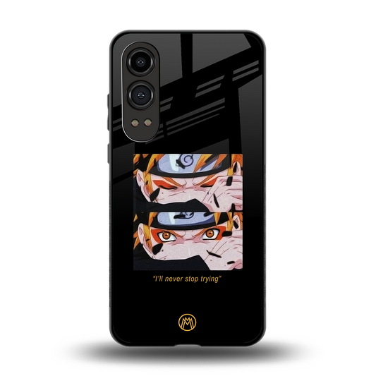 naruto motivation anime back phone cover | glass case for oneplus nord ce 4 lite