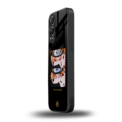 naruto motivation anime back phone cover | glass case for oneplus nord ce 4 lite